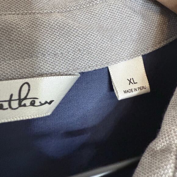 TRAVIS MATHEW Men's XL Contrast Short Sleeve Polo Golf Shirt Sporty Blue Gray - Picture 11 of 14